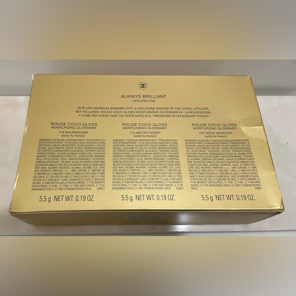 NWT: CHANEL Always Brilliant Gift Boxed Lipgloss Set with deluxe tweed bag - Picture 7 of 12